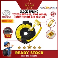 TOYOTA VIOS/CAMRY/ESTIMA ACR 30/2.4cc(2001)RAV-4  spiral cable/Clock Spring/2PIN/SINGLE/84306-52020
