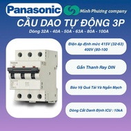 Panasonic CB Automatic Circuit Breaker 3 Phase 3 Shrimp 32A - 100A MCB - Genuine Product