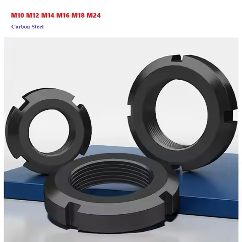 M10 M12 M14 M16 M18 M24 Round Nut Slotted Nut Four Slot Nut GB812