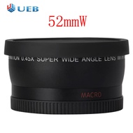 52mm 0.45x Wide Angle Lens Professional Wide Angle Lens Infrared Compatible for Nikon 18-55mm 55-200