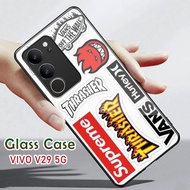 Softcase Glass Kaca V29 5G - Casing Handphone V29 5G - Protector hp V29 5G -A84