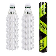 24Pcs Anyball 333 3In1 Training Durable Hybird Duck Feather Shuttlecocks Birdies Badminton Ball Sports Indoor Outdoor Game