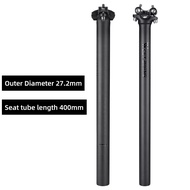 เวสต์การขี่มอเตอร์ไซค์ไฟเบอร์คาร์บอนจักรยานหลักอานหลักอานไฟเบอร์ออฟเซ็ตเสาเบาะนั่งพร้อมที่ยึดอะลูมิเ