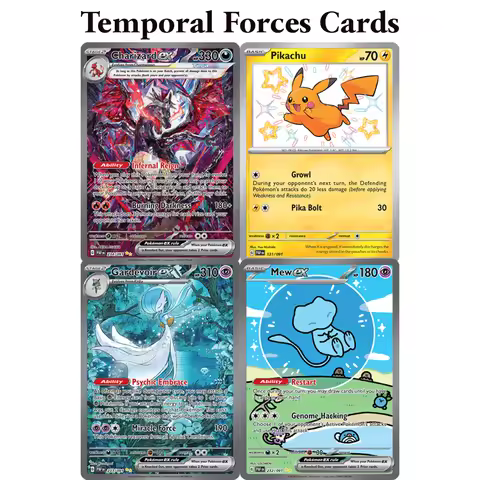 PKM Paldean Fates (PAF) holographic Rare Proxy Game Cards PTCG Charizard ex 234 Gardevoir ex 233 Mew