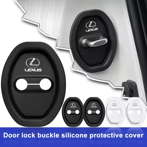 4pcs Car Door Lock Protect Cover Silica gel Case For Lexus IS300H NX300H CT200H IS250 IS200 RX400H R