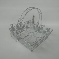 Aqua Basket contains 9 Stainless Steel Cups