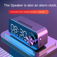 Bluetooth Speaker Night Light Speakers Subwoofer Portable Mini Clock Home Alarm Clock Desktop Audio 