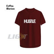 BIG SIZE HUSTLE Men Sport T-Shirt Cotton Jersey Baju Besar Oversized 10XL 7XL