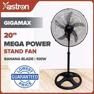 Astron GIGAMAX Mega Power Stand Fan 20" (Black) Electric Fan 100W XXL Design