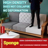 Sponge Cushion, Thick High Density 50D 60D 65D Foam Pad, Bay Window Sofa Seat Back Sponge Mattress