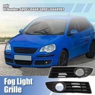 X Autohaux Pair Left and Right Fog Light Mesh Grille for VW Polo 9N3 2005-2009 No.6Q0853666H/6Q08536