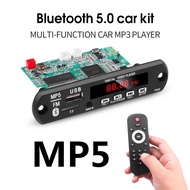 Bluetooth MP3 MP5 Decoder Board with Remote Control DC 5V to12V Car Audio Kit Bluetooth 5.0 USB TF FM Radio Video Player Module