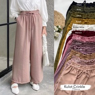 Celana Kulot Wanita Crinkle Premium Kulot Airflow Kulot Ruby Banyak Pilihan Warna Hitam Army Olive B