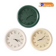 [Perfk1] Wall Clock Mute Clock Trendy Silent Clock Round Small Clock for