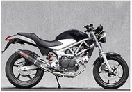 Yamamoto Racing JMCA VTR250 10260-61SCC Stainless 2-1/Carbon Silencer