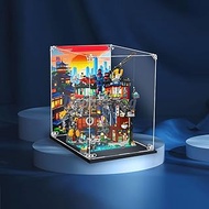 Acrylic Display case with Screw for Lego® NINJAGO City Workshops 71837(Lego Set is not Included) (wi