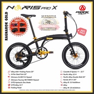 Sepeda Lipat 20 Inch Pacific Noris Pro X Alloy 8 Speed Hidrolik Cakram