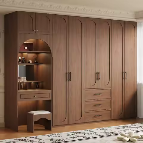 Nordic Modern Organizer Bedroom Closet Clothes Storage Wooden Roupeiros De Quarto Furniture Hanging 
