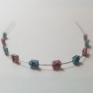 Removable Braces/Light Blue Pink/Fashion Braces