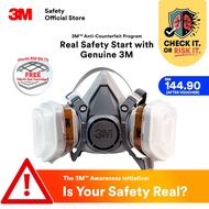 [3M™ Anti-counterfeit Program Bundle] 3M™ 6200 Respirator M Size + 6051 Organic Vapor Cartridge Set/