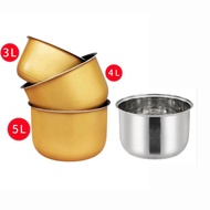 Suitable For Midea Rice Cooker Pot Liner FS Series Original 3L4L5 Liter Accessories 304 Stainless Steel Pot Core Inner Pot