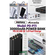 REMAX AZEADA (Model: PD-P73)  30000mAh POWER BANK PD 22.5W QC 3.0 Fast Charge