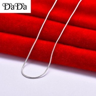 ORIGINAL 92.5 STERLING SILVER NECKLACE MENS 1.2MM SNAKE BONE WITH CHAIN JEWELRY