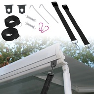 1 Set Caravan Awning Tie Down Type Black For F35 F45 F65 Motorhome Camper Outdoor Camping Accessorie