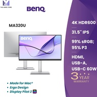 จอคอม BenQ MA320U 31.5นิ้ว Monitor for Macbook (จอภาพสำหรับ Mac) 31.5inch 4K