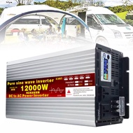 BEZAX 12000W Pure Sine Wave Power Inverter DC 12V 24V 48V 60V 72V to AC 220V Voltage Converters,with