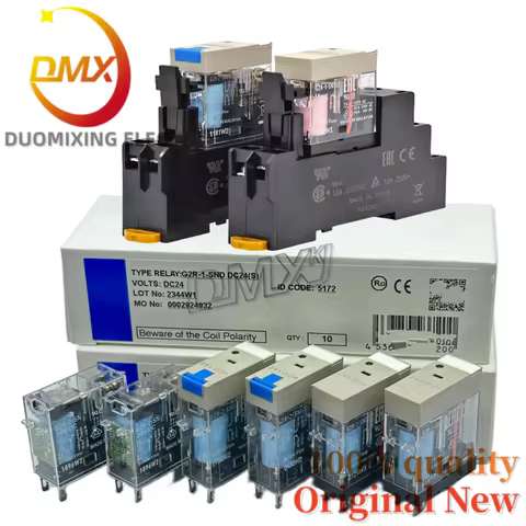 10Piece/LOT Original G2R-1-SN G2R-2-SND(S) SNI 10A 250V 24VDC 12V 24VAC AC220 Relay P2RFZ-08-E P2RFZ