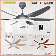 Elmark Ceiling Fan Optimus Prime 56 inch Remote Control ((DC Motor)) 6 Blade Ceiling Fan With 24W LE