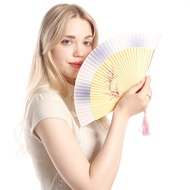 New Ancient Style Crystal Women's Side Fan Japanese Style Fan Hanfu Dance Women's Fan