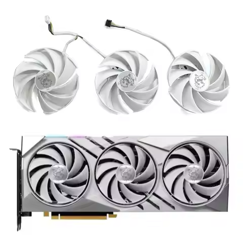 PLD09210B12HH GPU FAN For MSI GeForce RTX 4060 Ti GAMING X SLIM WHITE 16G Graphics Card Fan