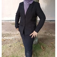 Baju Coat Office perempuan wanita saiz besar Plus Size Ladies Blazer Ladies plus size Office Wear OL