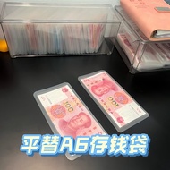 Money Bag A6 Style Money Bag Flat Version 31 Days 52 Weeks Money Saving Clock Card Plastic Storage B