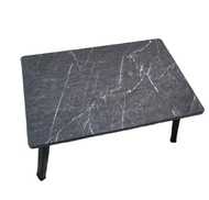 โต๊ะพับสี่เหลี่ยมโต๊ะญี่ปุ่นพับได้ขนาด40*60cmลายหินอ่อนดำ