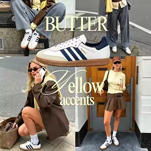 Adidas JH5632 Unisex Classic Samba Trainers White Navy Three Stripes Leather Suede Gum Sole Retro Da