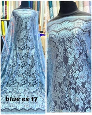 KAIN BROKAT BAHAN KEBAYA SEMI FRANCIS SAINTLOREN ISI 25 METER BAHAN KEBAYA BRUKAT METALIK GLOSSY