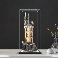 2cm Walnut Wood Grain Display Box, Coffee Black high-end countertop Display Box, Suitable for Lego 7