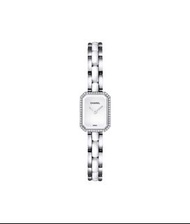 CHANEL PREMIÈRE CERAMIC WATCH 白色搪瓷鑽石小方糖錶