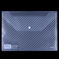 Deli File Bag 5501 File Bag Transparent Folder File Storage Bag File Bag Plastic Transparent