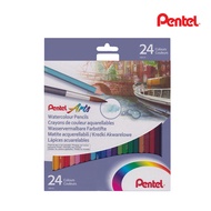 Pentel | Colour Pencil | Pentel Arts Watercolour Pencil 24 Color Long (CB9-24U)