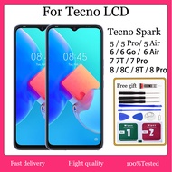 Original For Tecno Spark 5  / 5  Pro / 5 Air / 6 /6 Go / 6 Air / 7 / 7T / 7P / 7 Pro / 8 /8C / 8P / 