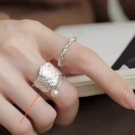 Vintage Adjustable Electroplated 925 Silver Ring