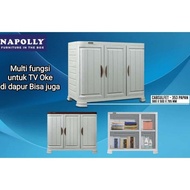 Cabsulfet 353 Papan - Bufet Tv Plastik Napolly 3 Pintu / Kitchen Set