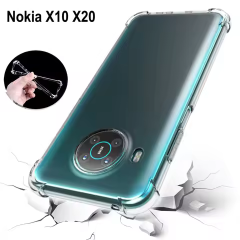 For Nokia X10 X20 TA-1341 Case Air Cushion Shockproof Airbag Silicone Soft TPU Back Cover Case for N