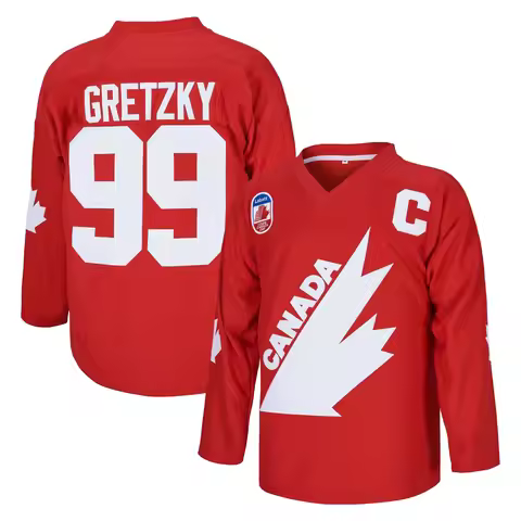 Men’s #99 Gretzky Labatt Team Coupe Canada Cup Hockey Jersey ,Exquisite Embroidered Pullover For Mat