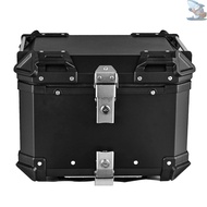 36L Motorcycle Rear Trunk Aluminum Alloy Luggage Case Quick Release Motorbike Tail Storage Box Waterproof &amp; Shock Absorption with 2 Keys Reflective Sticker  Sellwell-TK