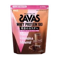 (訂購) 日本製造 明治 SAVAS Whey Protein 100 蛋白粉 牛奶朱古力味 900g